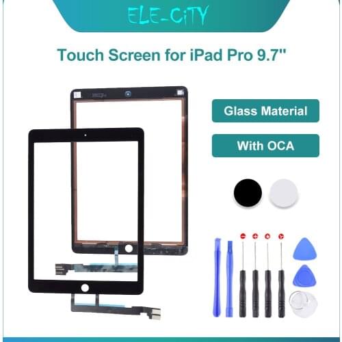 9.7" OEM Touch Screen For A1673 A1674 For iPad Pro 9.7" 2016 Touch Panel Display Digitizer With OCA Sticker No Home Button