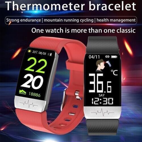 T1S Watch Band ECG PPG With Temperature Measurement Heart Rate Monitor GPS Tracker Music Control Smart Watch For Men Women