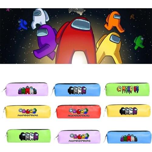 Among Us Pencil Bag Game Peripheral Anime Cartoon Fashion Boys Girls Student Stationery Storage Bag Student Pencil Case Gift