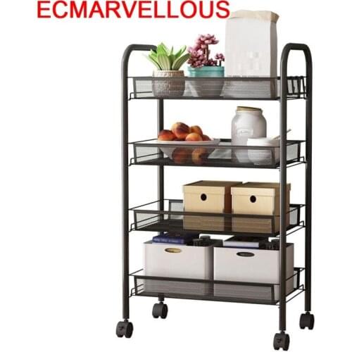 Rack Utensilio De Cozinha Room Kitchen Bathroom Paper Towel Holder Repisas Estantes Prateleira with Wheels Organizer Shelf