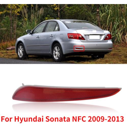 CAPQX For Hyundai Sonata NFC 2009-2013 Rear bumper reflector lamp Brake light rear fog light warning light