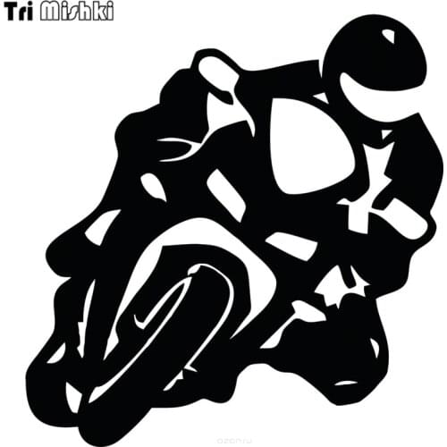 Tri Mishki HZX339# 15.5*15cm biker on board car sticker auto funny car stickers