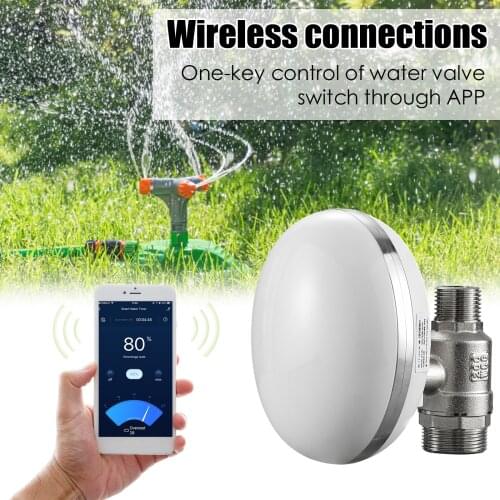 WiFi Control Automatic Irrigation Controller APP Remote Operation Smart 3/4'' Water Valve Shutoff Watering Timer IP66 Waterproof