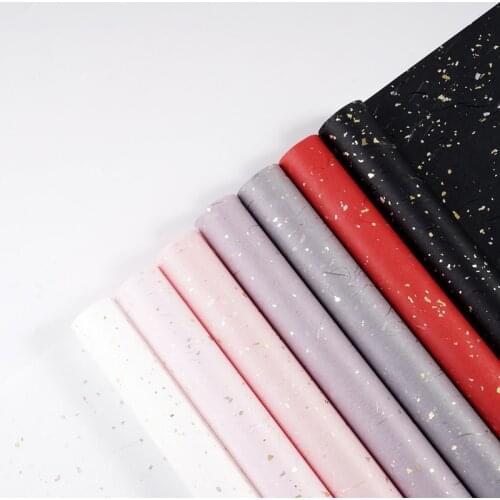 New 10Pcs Gold Silver Shiny Waterproof Flower Wrapping Papers Christmas Gift Wrapping Papers New Craft Papers