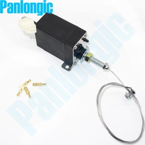 XHQ-PT 12V/24V Power On/Off Pull Type Diesel Engine Parts Stop Solenoid for Generator Spare Parts with Holder