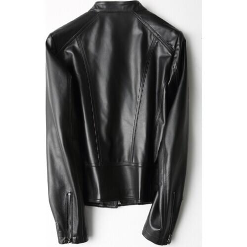 100% Real Sheepskin Leather Jacket Women 2020 Genuine Leather Short Slim Jackets For Women Outerwear jaqueta de couro LX2647