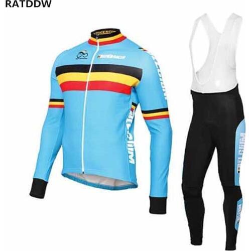 Belgium Winter Thermal Fleece Cycling Jersey Pro Mtb Long Sleeve Cycling Bike Wear Clothing Sportswear Roupa Ciclismo
