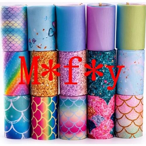 10yards Custom Grosgrain Ribbon Rabbit Printed DIY Hair Bows Handmade Materials