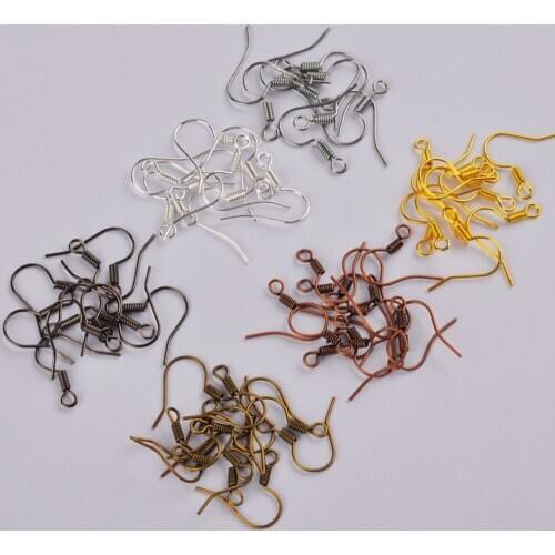 1000pcs Mixed Colors Earring Findings Earrings Clasps Hooks Fittings DIY for DIY Jewelry Making Supplies Accessories
