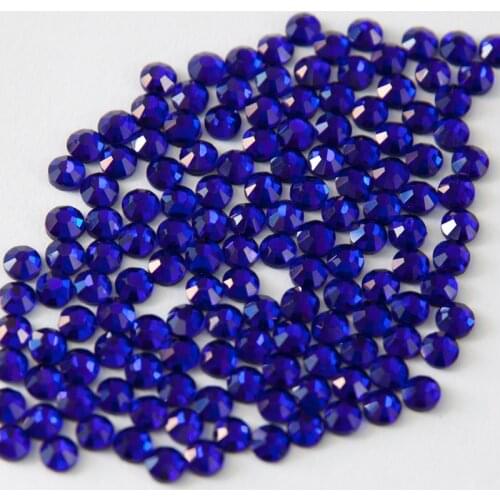 1440pc/lot Royalblue Chinese A grade Rhinestones motif iron on rhinestone transfer design hot fix hot fix rhinestone transfer