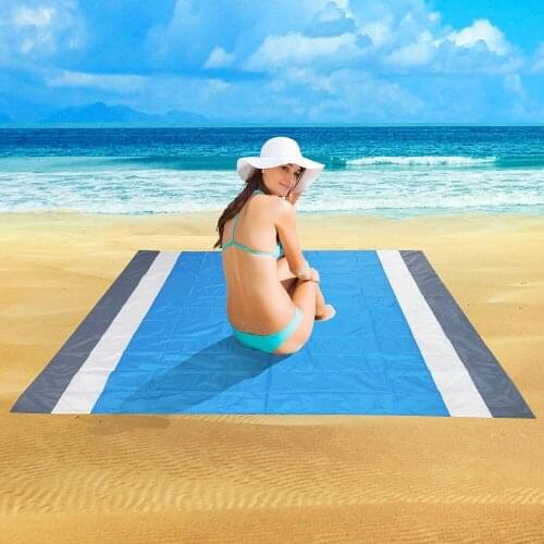 2M*1.4M/2*2.1m Waterproof Beach Blanket Outdoor Lightweight Portable Foldable Beach Mat Easy To Clean Picnic Camping Mat