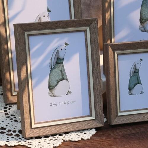 4 Colors European Style Picture Frame Hanging Wall Bedroom Decor Painting Frames 5/6/7/8/10 Inch Table Desktop Photo Frame Gifts