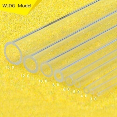 30 Pcs Length 50cm directly 2-15 mm acrylic tube DIY building sand table model material transparent hollow circular tube