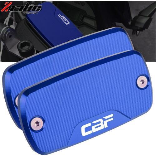 Motorcycle Accessories FOR HONDA CBF500 CBF600 600S CBF1000 Brake Clutch Cylinder Fluid Reservoir Cover Cap With CBF Logo