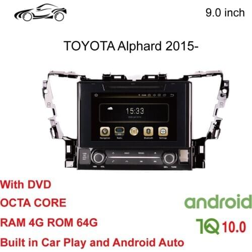 ALPHARD GPS RADIO DVD ANDROID CAR GPS FOR TOYOTA ALPHARD CAR DVD 9 inch CAR STEREO ANDROID 4G+64G Car Multimedia NAVIGATION