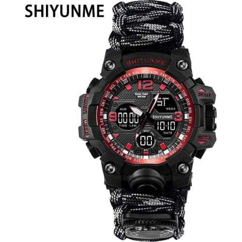 SHIYUNME Brand G Style Men Digital Watch Shock Military Watches Fashion Sports Waterproof Dual Display Wristwatches 2021 Relogio