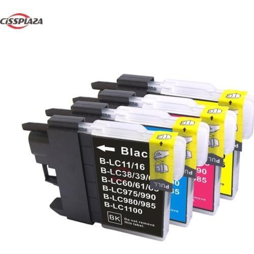 CISSPLAZA 5 x INK compatible for BROTHER LC39 LC985 DCP J125 J315W J515W MFC 220 J265W J410 MFC J415W