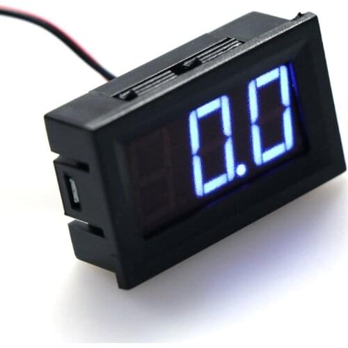 DC 0-100V 3-Wire Voltmeter LED 0.56in Digital Voltage Meter Panel Monitor Tester L4MB