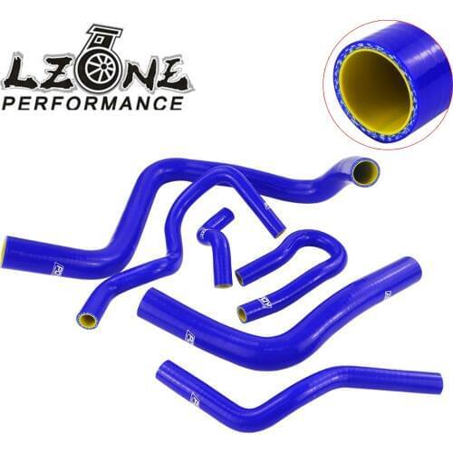 LZONE - 6PCS Silicone Radiator Hose For HONDA CIVIC DOHC Type R DC2 EK4/9 B16A/B B18C SILICONE HOSE KIT WITH PQY LOGO