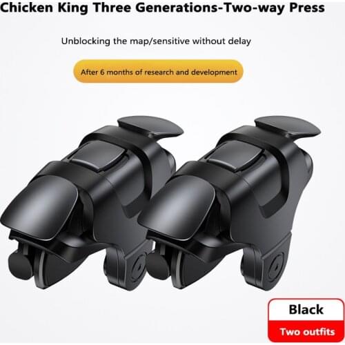 Metal ABS For PUBG Game Controller Mobile Phone Gamepad Mobile Joystick Trigger Aim Shooting L1 R1 Key Button For IPhone Android