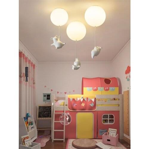 Cartoon Balloon Piggy Ceiling Lights Childrens Room Girl Boy Bedroom Decor Hanging Lamp Restaurant Clothing Store Ceiling Lamps