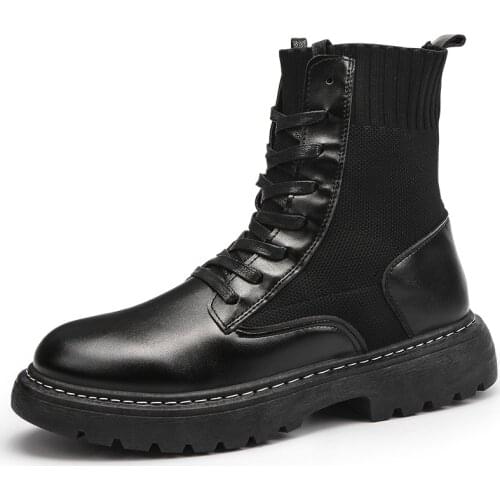 2021 Spring Mens Shoes Leather High-Top Men Sneakers For Me PU Women Boots Couple Male Casual Shoes Street Boot