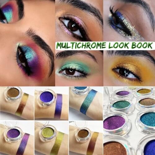 New Chameleon Pigment Chameleon Eyeshadow Multi Chrome Eyeshadow Prismatic Powder SKY BORN Shiny Glitter Eyeshadow Palette