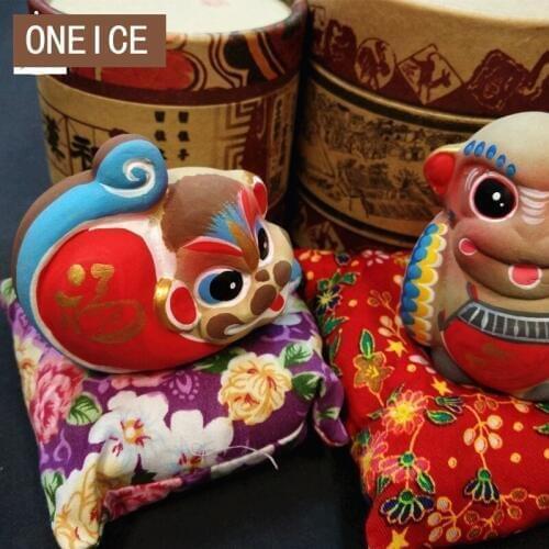 Beijing Features clay figurine Clay Zodiac Chinese traditional characteristics Foreign Souvenir gift Home Wedding Decoration