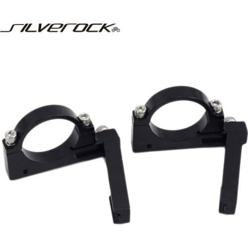 SILVEROCK 38.6mm Bicycle Front Derailleur Adapter Clamp Double chainwheels for Brompton 3SIXTY element pike Folding Bike 2 Speed