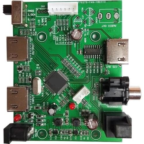 HDMI/MHL to IIS I2S HDMI IIS Receiver Board Separate Extract Audio I2S/DSD/Optical/Coaxial Converter Switch Board High Quality