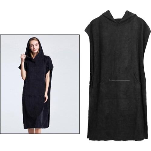 Surf Poncho Changing Towel Robe Adults Men Women Hooded Wetsuit Change Poncho