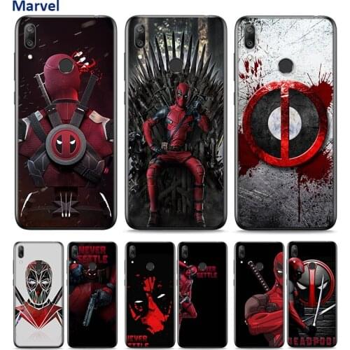 Silicone Cover Deadpool Marvel Art For Huawei P Smart 2021 2020 Z S Mate 40 RS 30 20 20X 10 Pro Plus Lite 2019 Phone Case