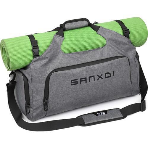 Fitness Gym Bag for Shoes Women Men Yoga Mat Travel Bags Dry Wet Separation Handbag Shoulder Blaso Tas Gymtas XA865WA