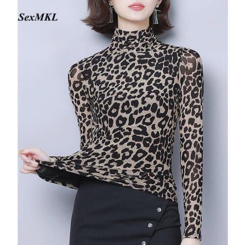 SEXMKL Plus Size Women Autumn Tops and Blouses 2020 Fashion Sexy Korean Long Sleeve Floral Print Blouse Office Ladies Shirts