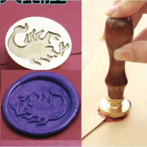 New zodiacal signs wax seal Metal head with wood handle,Scrapbooking wax stamp Twelve constellations, Vintage Gift high quality