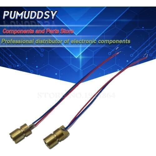 10PCS 5V 650nm 5mW Laser Red Dot Module red laser sight red laser diode laser pointer new