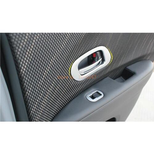 Car Cover Stick Trim ABS Chrome Door Inside Inner Handle Bowl Frame Lamp 4pcs For Honda HR-V HRV Vezel 2014 2015 2016 2017 2018