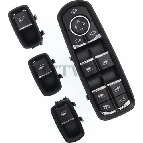 High Quality New 1 Set Automotive Switch For Porsche Panamera Cayenne Macan Window Master Switch 7PP959858MDML 7PP959855BDML