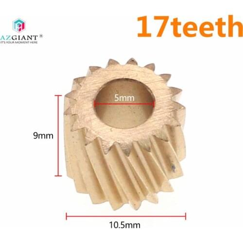 AZGIANT 1pcs 17T 10.5*9mm Diagonal Gear for Parking Brake Actuator Brake Module Motor for Benz S W221 2006-2013(320 350 550 600)