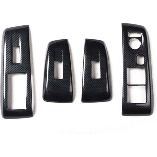 For Honda City 2008-2012 Left Hand Drive Car Window Lift Switch Panel Cover Trim Stickers Interior Car Styling Accessories