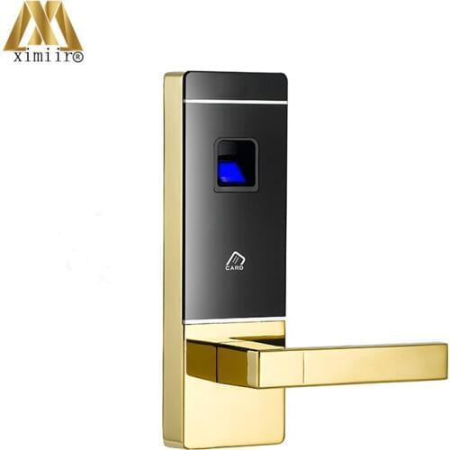 Smart Home Entry Door Lock Biometric Fingerprint With MF Card Door Lock Electronic Intelligent Fingerprint Door Lock XM-S10