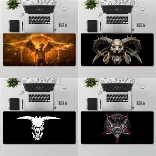 FHNBLJ Top Quality Devil Satan Locking Edge Mouse Pad Game Free Shipping Large Mouse Pad Keyboards Mat