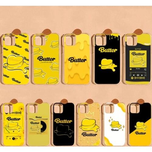 Fashion cute kpop Butter Jung Kook and J-hope Phone Case for iPhone 8 7 6S Plus X 5S SE 2020 XR 11 12 mini pro XS MAX