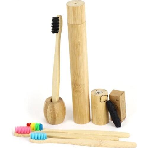 Oral Care Zero Waste Vegan Biodegradable Bamboo Teeth Cleaning Set