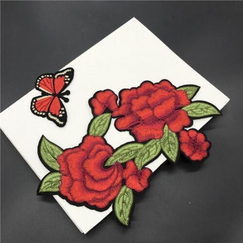 Wholesale 20pcs Embroidered Sewing On Patch Iron-On Patch Stickers For Clothes Sewing Fabric Applique Supplies YH70