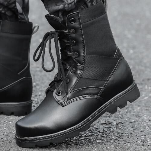 Autumn Hight-Top Military Boots Men Special Forces Combat Wear-Resistant Breathable Desert Outdoor Training Combat Boots