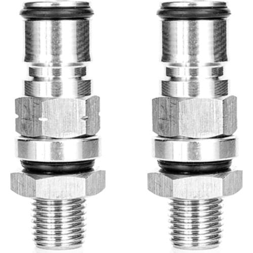 19/32 Inch-18 Gas/Liquid Corny Keg Adapter Liquid And Gas Ball Lock Post With Poppets 1/4 Inch Male BSP Hex Nipple