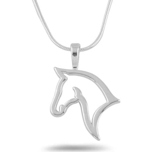Cheval personaliz horse cute animal retro personality hollow out horse necklace Metal necklaces & pendants For Women gift