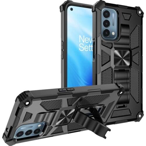 For Oneplus Nord N10 N100 N200 Case Anti-fall Car Holder Ring Shockproof Armor Phone Case for One Plus 9 Pro Back Cover