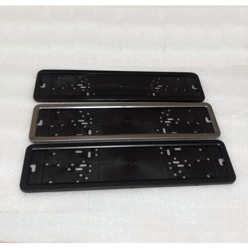 Fit EU Car License Plate Frame Metal And Plastic Frame Car License Plate Frame Number Plate Holder Car Accessories 1 Pcs